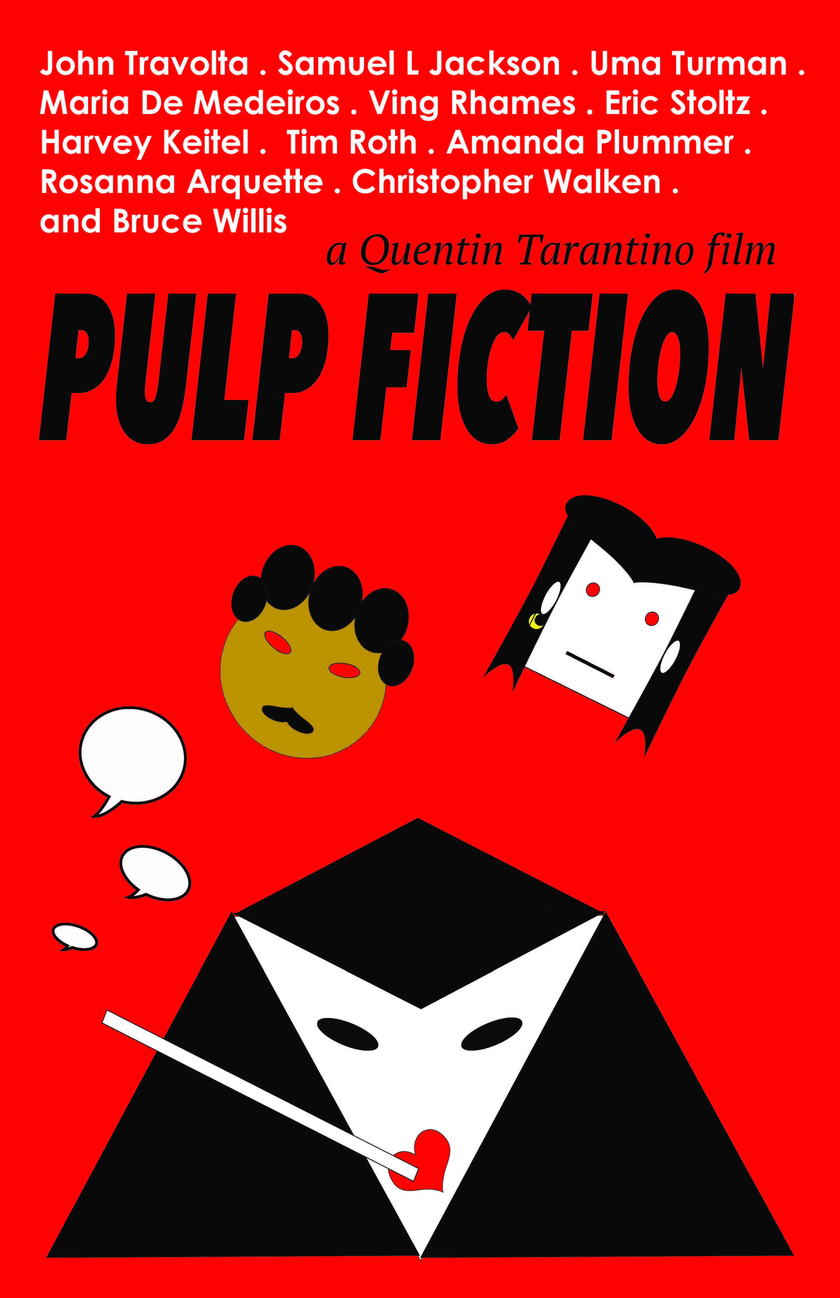 Pulp Fiction, Tarantino, Polish Poster